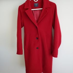 Abercrombie & Fitch Wool Blend Dad Coat